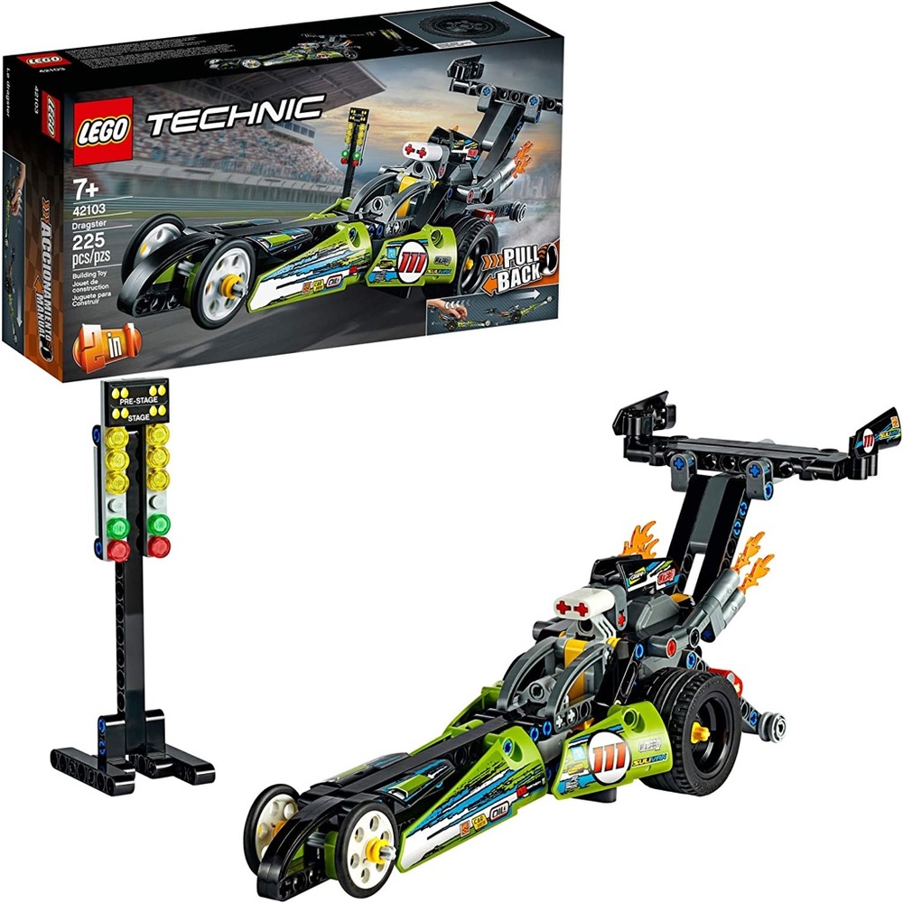 NEW LEGO Technic Dragster 42103 Pull Back Hot Rod